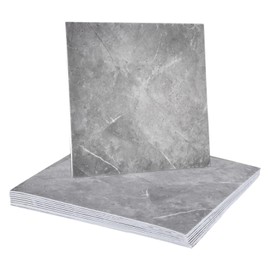 sourcing map 10pcs Peel and Stick Marble Tiles, Waterproof Wall Panel Backsplash, 12"x12" PVC Peel and Stick Shower Tiles for Bathroom, Kitchen, Living, Palace Jade Design