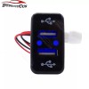 DYSO Fit Toyota Tacoma Land Cruiser 12V Blue Dual USB