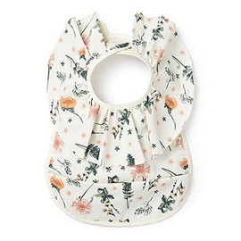 Elodie Details Baby Feeding Bib for Baby and Toddlers, Waterproof with Pocket, Scandinavian Design (Meadow Flower)