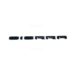 GMC 2019-2025 GMC SIERRA LETTERS EMBLEM Gloss BLACK 1500 2500HD 3500HD Tailgate door