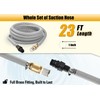 FLUENTPOWER 23FT x 1" Suction Hose Kit with Brass Fitting