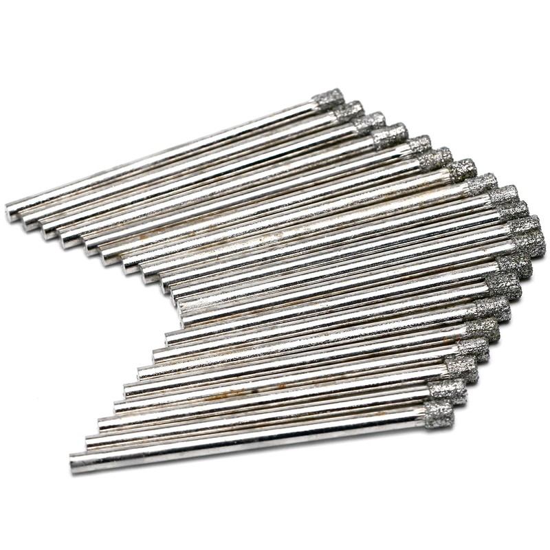 JINGLING 3mm Diamond Drill Bit, 1/8" Diamond Drill Bits, Glass