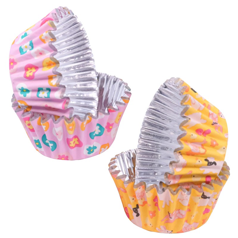 PME Easter Mini Foil-Lined Cupcake Cases - Set of 60