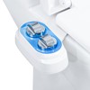 Non-Electric Bidet Attachment for Toilet Seat,Self-Cleaning, Dual Nozzle,Adjustable Water Pressure,