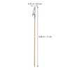 EXCEART 100pcs Alligator Clips Bamboo Stick Metal Alligator Iron Clip