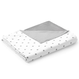 YnM Cotton Duvet Cover for Weighted Blankets (Bordeaux Dot, 60''x80'')