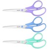 3-Pack 8.5" All Purpose Stainless Steel Scissors for Office Crafts