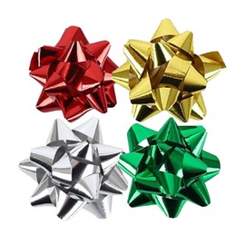 KFSCIP 80 Pcs Gift Bows For Presents, 2 Inch Christmas Bows, Gift Bows, For Gift Wrapping Gift Bows For Presents Bow Xmas Bows Decorative Bows Christmas Foil Bows Metallic Bows Metallic Gift Bows﻿