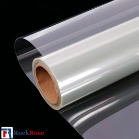 RockRose 8 Mil Clear Security Window Film Heavy Duty Safety Glass Shatterproof Windows Tint for Home Anti Scratch Guard Office Bullet Proof Like Protection Easy Install 36 in x 20 FT