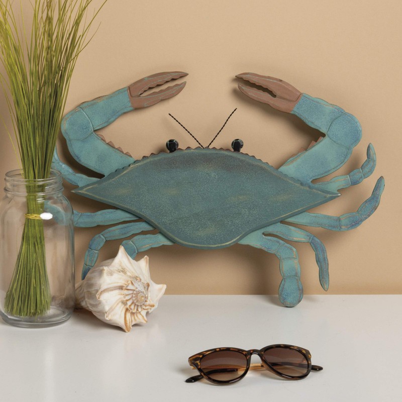 Primitives by Kathy Shaped Wall Decor, Blue Crab