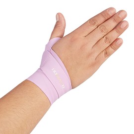 Domaste Pickleball Wrist Brace Support for Tennis, Ultra Thin Elastic Wrist Wraps, Lightweight, Breathable and Skin Friendly (Violet/Right/One Size)