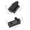 uxcell 5-6mm Glass Door Magnetic Catch Latch Closures ABS Black