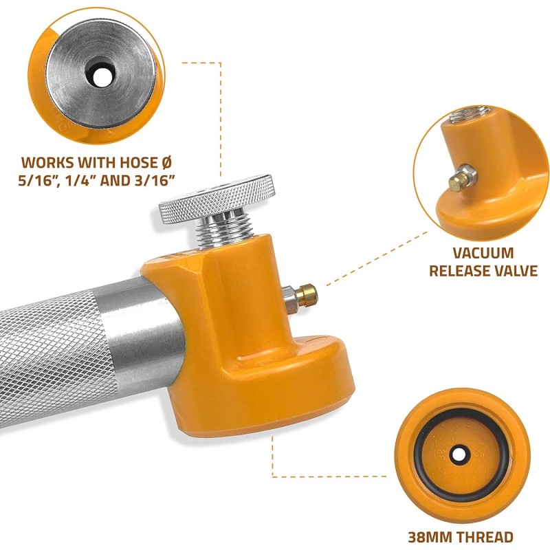 Lubeflex Oil Sampling Pump With Vacuum Release Valve For Easy