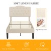 VECELO Twin Size Platform Bed Frame with Fabric Upholstered Headboard