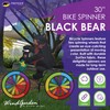 Bike Spinner Black Bear 30" – Majestic Wildlife Design, Weather-Resistant