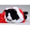 Carl Dick Cat black-white in X-Mas Sock, 18 inches, 45cm,