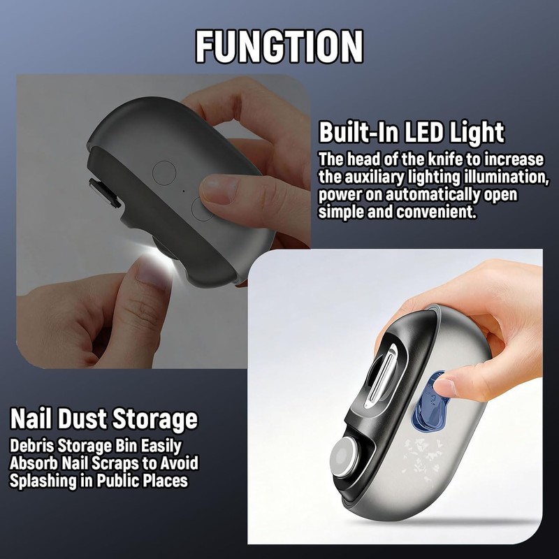 3-in-1 Electric Nail Clippers, Nail Trimmer, Electric Nails Care Tool