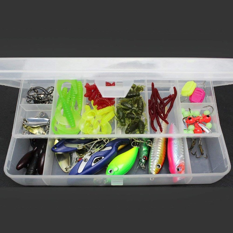 Docooler 73/101 /132/232 Pcs Fishing Lures Mixed Hard Baits Soft