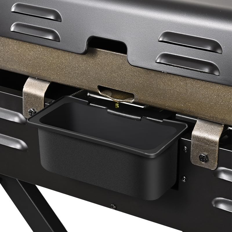 QCBF Upgraded Adjustable Blackstone Grease Catcher, and Silicone Grease Cup