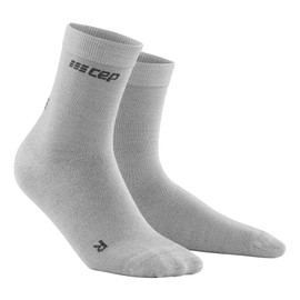 CEP allday merino mid cut socks, light grey, men V