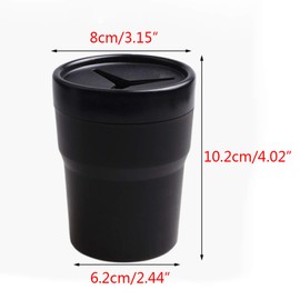 Car Multifunction Holder Mini Pen Tissue Coin Box Black Auto Car Trash Bin Container Holders Cup Mounts Portable and Durable