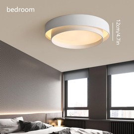 LQZCXMF Simple Style Ceiling Lamp Decorative LED Three-Color Dimming Close to Ceiling Light Flush Mount Lighting Fixture Bedroom Living Room Study Children's Lamp