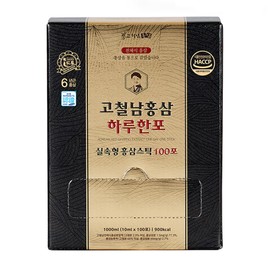 Benepisyo Korean Red Ginseng Extract One Day one Stick 10ml x 100 Pouch Healthy Beverage Drink Portable Convenient 고철남홍삼 홍삼 하루한포 스틱 실속형