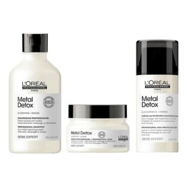 Loreal Metal Detox Shampoo 300ml + Masc 250ml + Crema 100ml