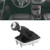Gear Shift Knob Boot Set 5 Speed PVC Leather Durable