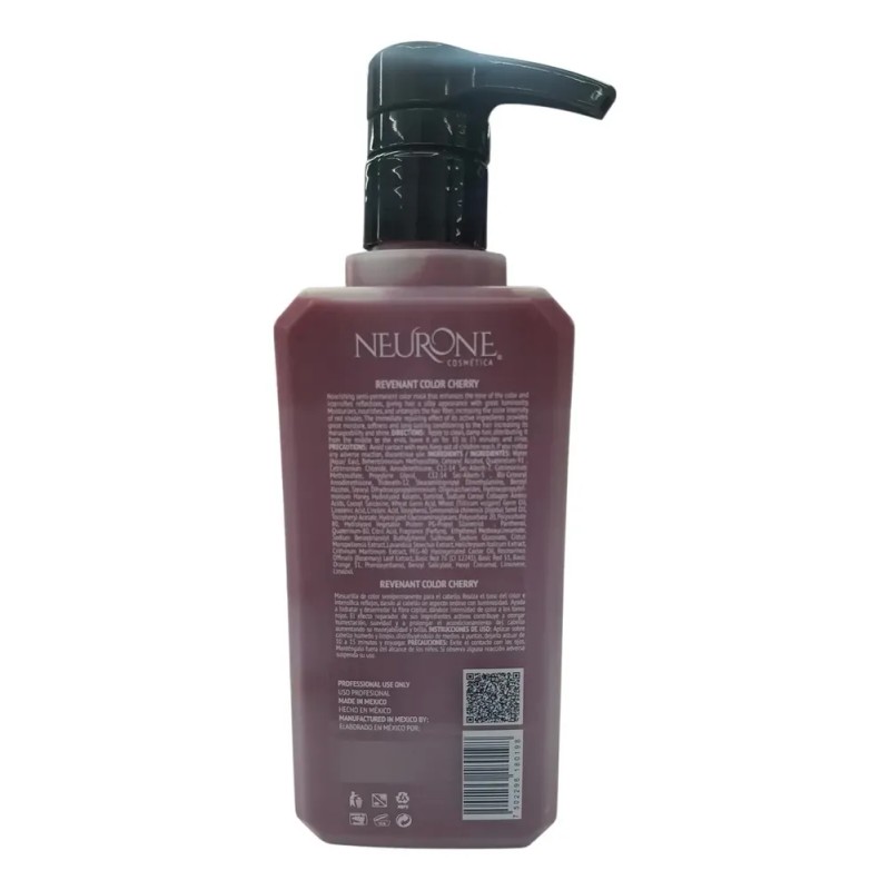 Mascarilla Revenant Cherry Para Cabello Rojo 400 Ml