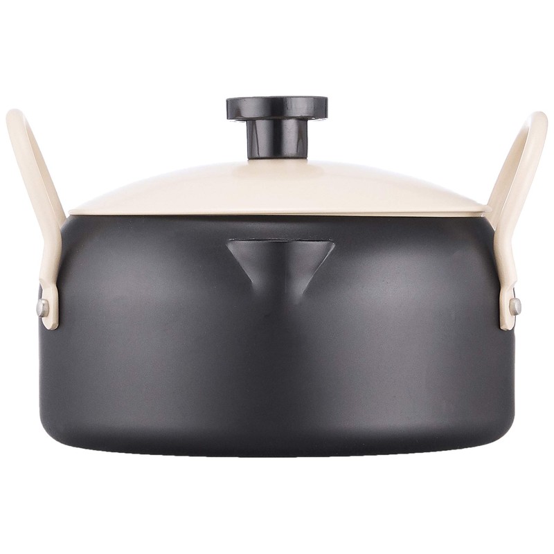 パール金属 オベ・フラ お弁当用 鉄製 蓋付 両手 フライ鍋1 6cm ブラック HB-283