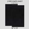 Quick-Dry, Soft & High Absorbent Jumbo Bath Sheet 35"x70" Cotton
