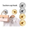 Fvokle 4pcs Suction Cup Hooks,Stainless Steel Waterproof Suction Cup Hooks