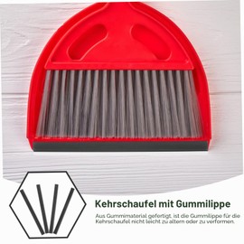 ORFOFE Rubber lip for dustpan, dustpan replacement lip as replacement rubber for dustpan and rubbish scoop, 4 pieces rubber edges, 26.00 cm for replacement and repair