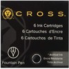 Cross Fountain Pen Ink Cartridge - Black (six per card)