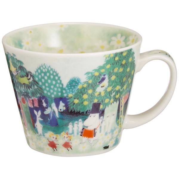 Moomin Valley Water Color Soup Mug Cup Yamaka Japan