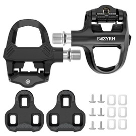 MZYRH Rennrad-Pedale, leichte Fahrradpedale Cleats Set Clipless Pedale Kompatibel mit Look KEO System