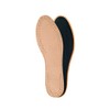 Natural Leather Insoles for Men with Activated Carbon Underlayer, Inserts,