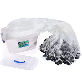 Ghanneey Fishing Cast Net Handmade American Saltwater for Bait Trap Fish Throw Net Premium Fishing Net in Freshwater or Saltwater 3FT Radius Size