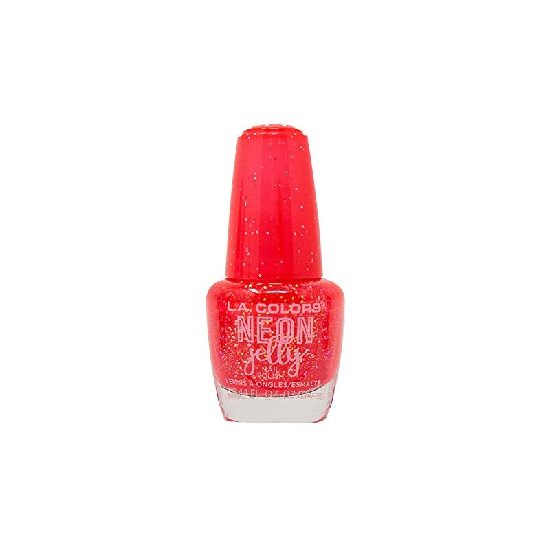 L.A. COLORS Neon Jelly Polish, Tropical Punch CNL364