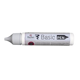 Rayher 38891102 Basic Pen Bottle 28 ml White