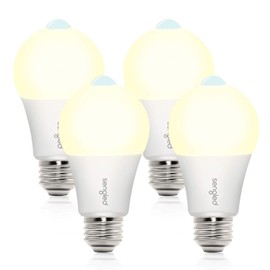 Sengled Motion Sensor Light Bulb Outdoor, Soft White Sensor LED Light Bulb, Auto on/Off Photocell Automatic for Outdoor Lighting, A19 3000K 1200LM 75W for Front Porch Garage, 4 Pack