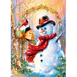 Masterpieces 500 Piece Glitter Christmas Jigsaw Puzzle - Letters To Frosty - 15"x21"