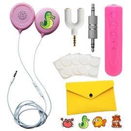 Wireless Bluetooth Pregnancy Headphones for Belly Gifts for Pregnant Women | Jellyfish Baby Bump Headphones | Smart Phone Compatible (Pink)