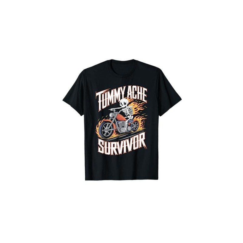 Tummy Ache Survivor Shirt Funny Tummy Ache Humor T-Shirt
