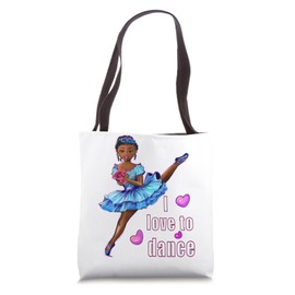 African American ballerina with corn rows #5 dancing ballet Tote Bag