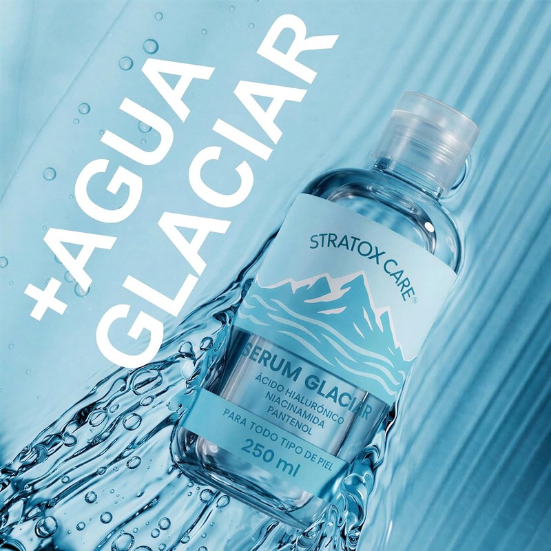 Serum Acido Hialuronico con Agua Glaciar Niacinamida y Pantenol 250