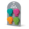 Genuine Fred SNACK SPIRITS Bag Clips, Set of 4, Molded