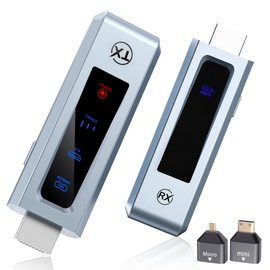 HDMI Wireless HDMI Transmitter and Receiver Set, Wireless, Small, LED Display, Transmitter, Receiver, Plug and Use, Just Plug and Use, Stable Wireless Transmission, No Setting Required, 1080P Full HD,