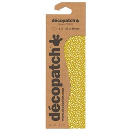 Decopatch Décopatch C862C - Pack of 3 Sheets of Decopatch Paper Same Pattern No.862 Practical and Easy to Use Ideal for Your Papier Mache and Craft Projects - 1 Pack